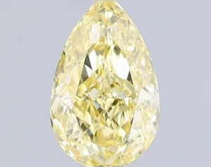 0.5ct PEAR Fancy Intense Yellow VS1 Coloured Lab diamond