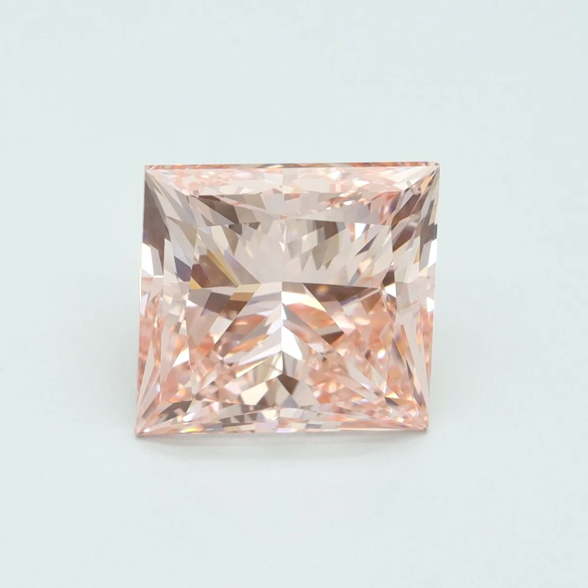 5.08ct PRINCESS Fancy Intense Pink VS2 Coloured Lab diamond