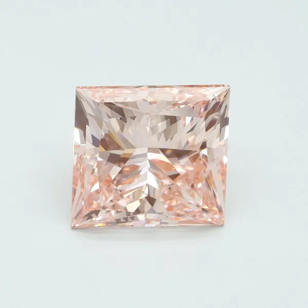 5.08ct PRINCESS Fancy Intense Pink VS2 Coloured Lab diamond