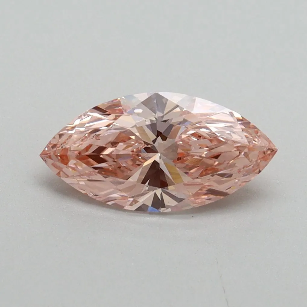 1.04ct MARQUISE Fancy Vivid Pink VS1 Coloured Lab diamond