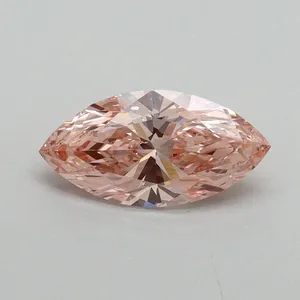1.04ct MARQUISE Fancy Vivid Pink VS1 Coloured Lab diamond