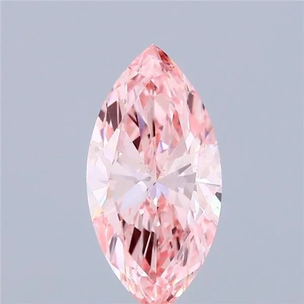1.75ct MARQUISE Fancy Vivid Pink VS2 Coloured Lab diamond