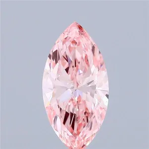 1.75ct MARQUISE Fancy Vivid Pink VS2 Coloured Lab diamond
