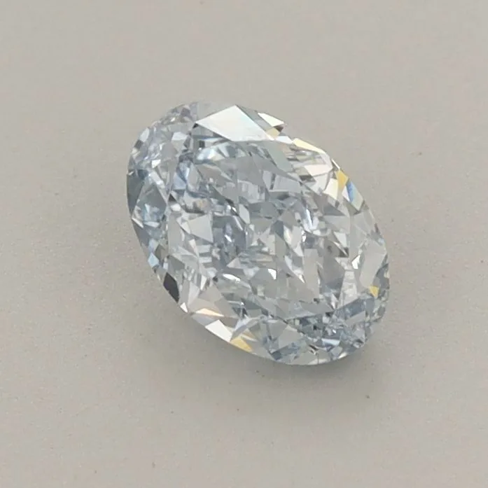 0.62ct OVAL Fancy Intense Blue VVS2 Coloured Lab diamond