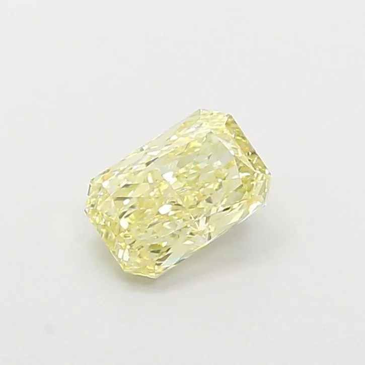 1.08ct RADIANT Fancy Light Yellow VS1 Coloured Lab diamond