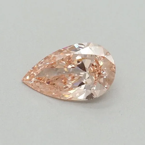 0.3ct PEAR Fancy Intense Pink VS1 Coloured Lab diamond