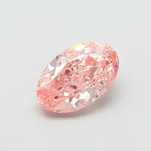 1ct OVAL Fancy Intense Pink VVS2 Coloured Lab diamond