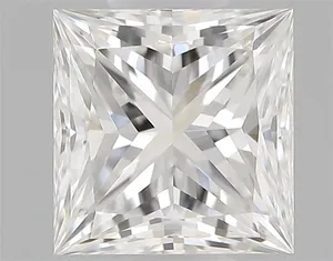 0.32ct PRINCESS F VVS2 Natural diamond