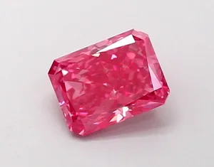 1.01ct RADIANT Fancy Vivid Pink VS1 Coloured Lab diamond