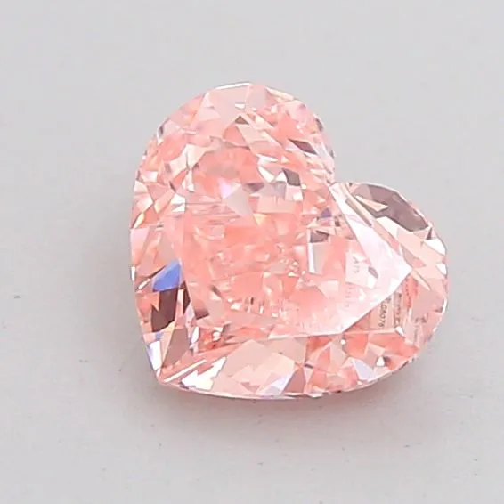 1.11ct HEART Fancy Intense Pink VVS2 Coloured Lab diamond