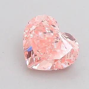 1.11ct HEART Fancy Intense Pink VVS2 Coloured Lab diamond
