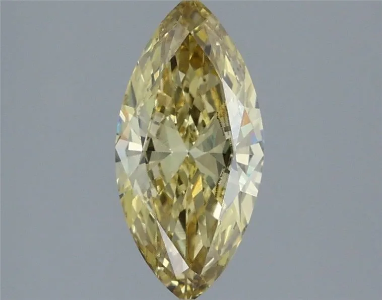 1.30ct MARQUISE Fancy Intense Yellow VS1 Coloured Lab diamond