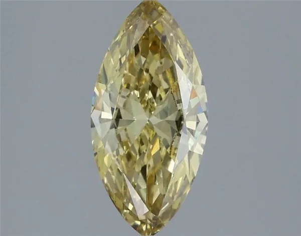 1.3ct MARQUISE Fancy Intense Yellow VS1 Coloured Lab diamond