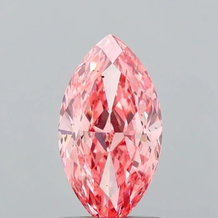 1.17ct MARQUISE Fancy Vivid Pink SI1 Coloured Lab diamond