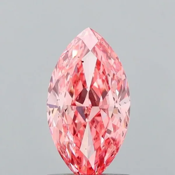 1.17ct MARQUISE Fancy Vivid Pink SI1 Coloured Lab diamond