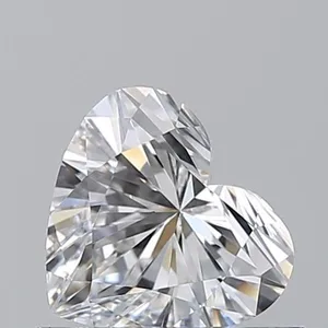 0.58ct HEART D VS2 Natural diamond