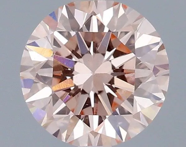 0.81ct ROUND Fancy Vivid Pink VS1 Coloured Lab diamond