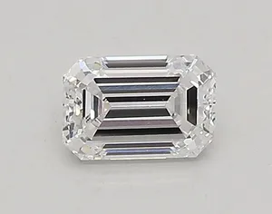 0.4ct EMERALD D VVS1 Lab diamond