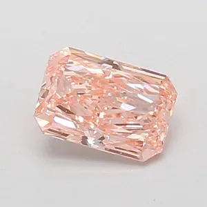 0.76ct RADIANT Fancy Vivid Pink VS1 Coloured Lab diamond