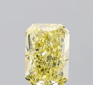 1.05ct RADIANT Fancy Intense Yellow VVS2 Coloured Lab diamond