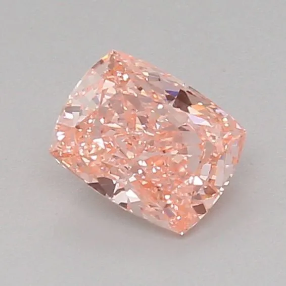 0.85ct CUSHION Fancy Vivid Pink VVS2 Coloured Lab diamond