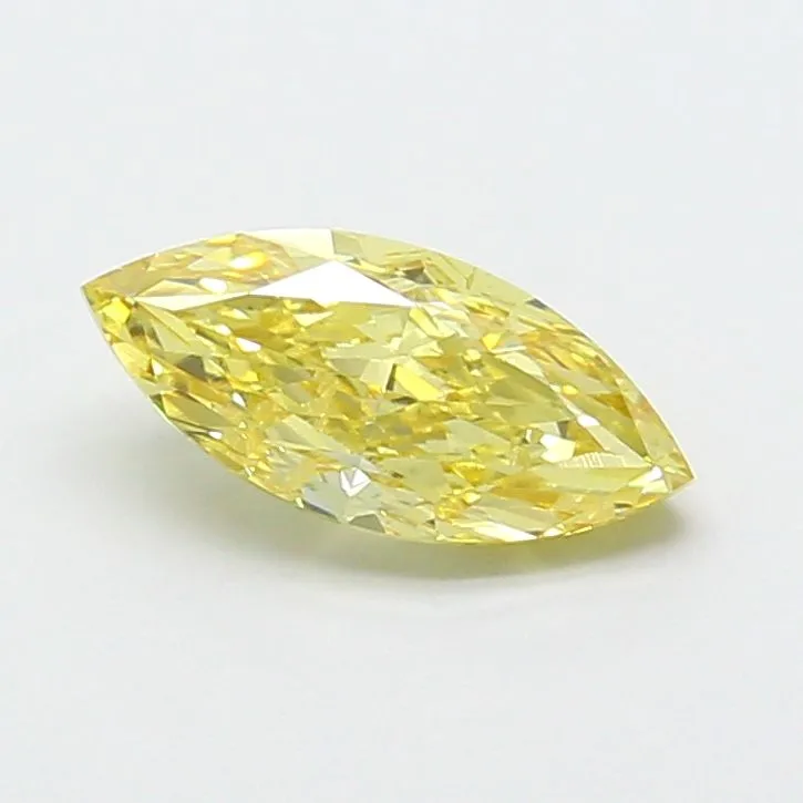 1.77ct MARQUISE Fancy Yellow VS2 Coloured Lab diamond