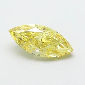 1.77ct MARQUISE Fancy Yellow VS2 Coloured Lab diamond
