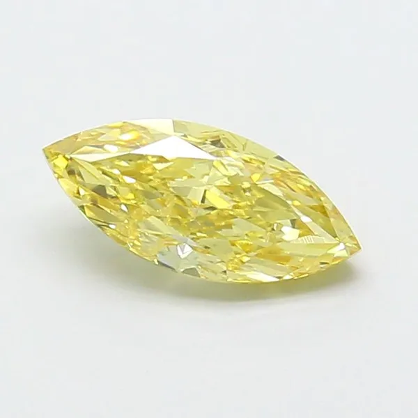 1.77ct MARQUISE Fancy Yellow VS2 Coloured Lab diamond