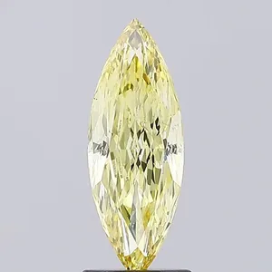1.59ct MARQUISE Fancy Intense Yellow VS2 Coloured Lab diamond