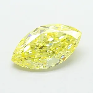 2.11ct MARQUISE Fancy Intense Yellow VS1 Coloured Lab diamond