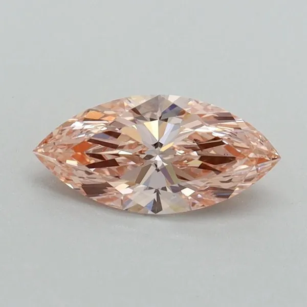 0.64ct MARQUISE Fancy Vivid Pink VS1 Coloured Lab diamond