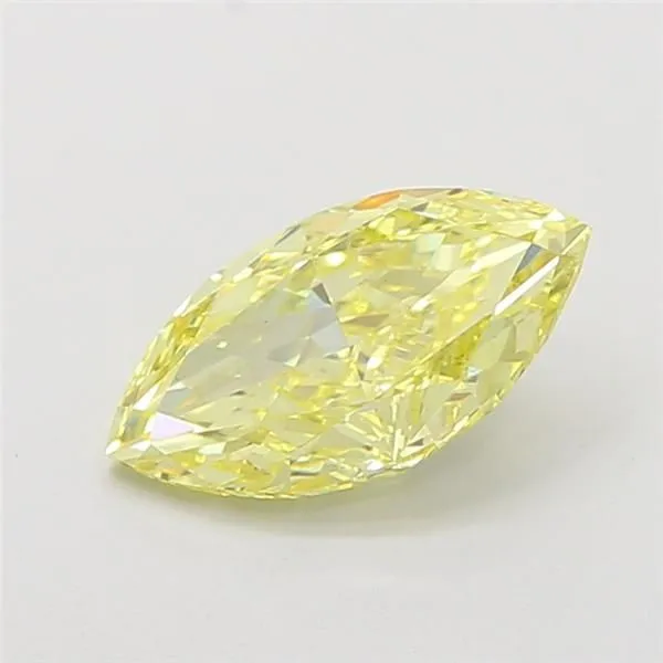 1.5ct MARQUISE Fancy Intense Yellow VS1 Coloured Lab diamond