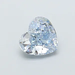 1.11ct HEART Fancy Intense Blue VS2 Coloured Lab diamond