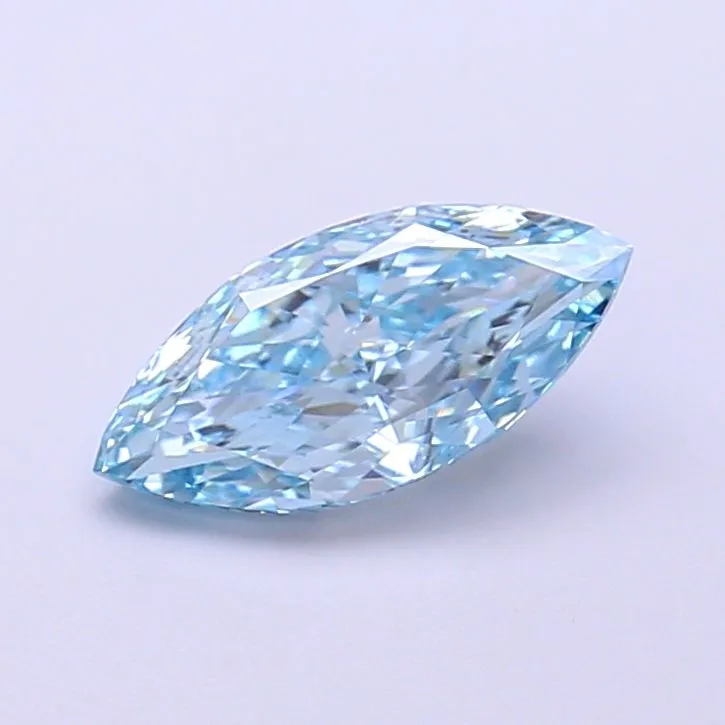 1.02ct MARQUISE Fancy Vivid Blue VS1 Coloured Lab diamond