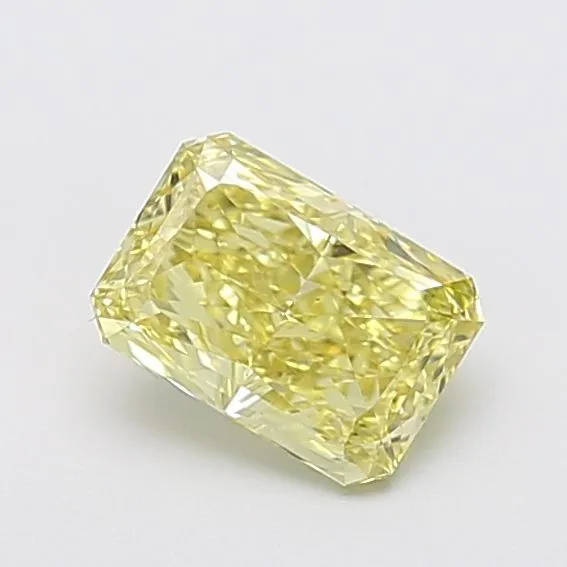 1.28ct RADIANT Fancy Intense Yellow VS1 Coloured Lab diamond