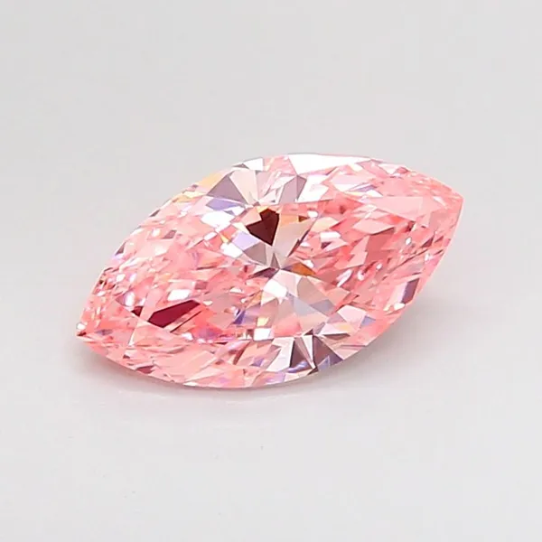 1.07ct MARQUISE Fancy Vivid Pink VVS2 Coloured Lab diamond