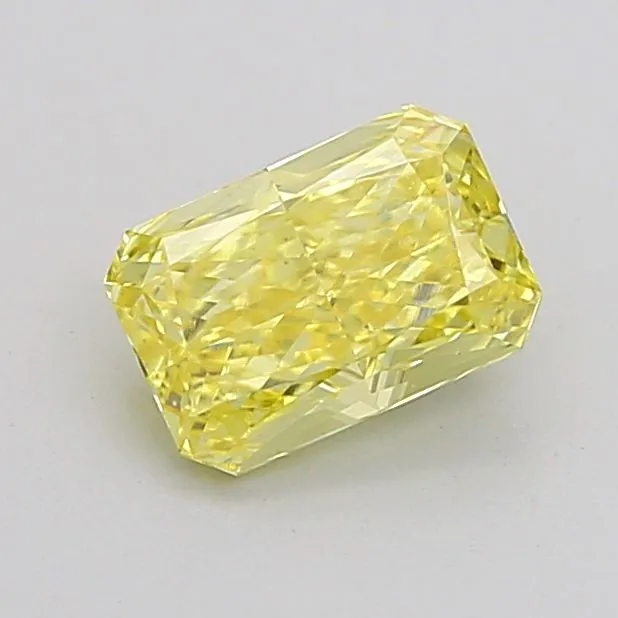 1.04ct RADIANT Fancy Intense Yellow VVS2 Coloured Lab diamond