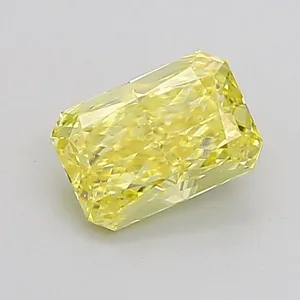 1.04ct RADIANT Fancy Intense Yellow VVS2 Coloured Lab diamond