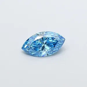1.02ct MARQUISE Fancy Vivid Blue SI1 Coloured Lab diamond