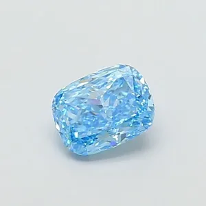 1.09ct CUSHION Fancy Vivid Blue VVS2 Coloured Lab diamond