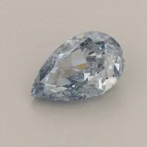 0.58ct PEAR Fancy Intense Blue VS1 Coloured Lab diamond