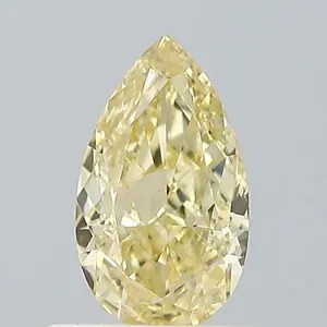 0.58ct PEAR Fancy Yellow VS1 Coloured Lab diamond