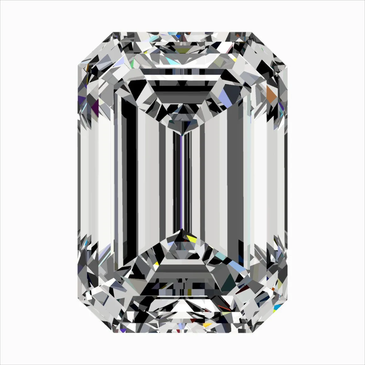 0.45ct EMERALD F VVS2 Natural diamond