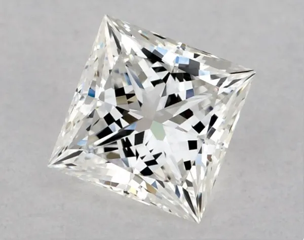 0.6ct PRINCESS G VVS2 Natural diamond