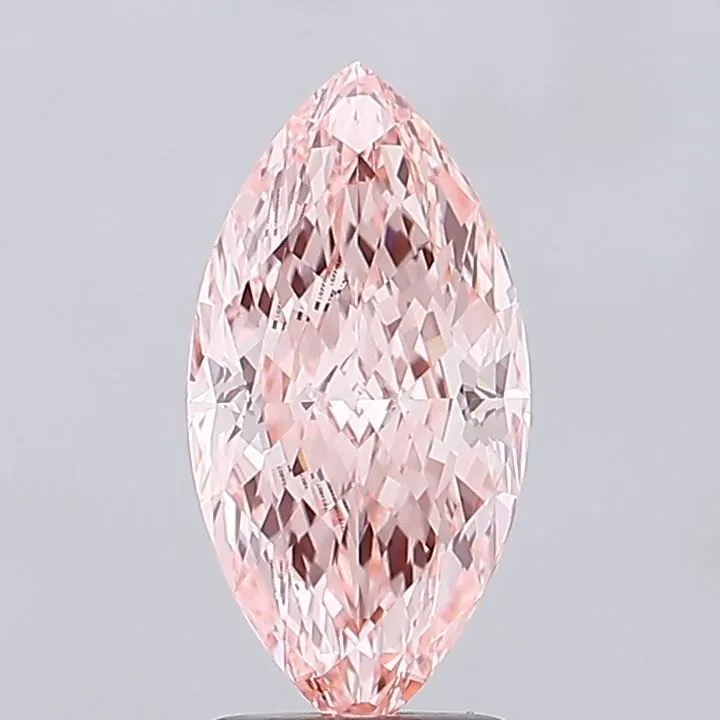 2.57ct MARQUISE Fancy Vivid Pink VVS2 Coloured Lab diamond