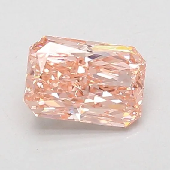 0.97ct RADIANT Fancy Vivid Pink VVS2 Coloured Lab diamond