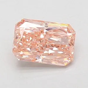 0.97ct RADIANT Fancy Vivid Pink VVS2 Coloured Lab diamond