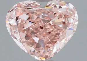 1.17ct HEART Fancy Intense Pink VS1 Coloured Lab diamond