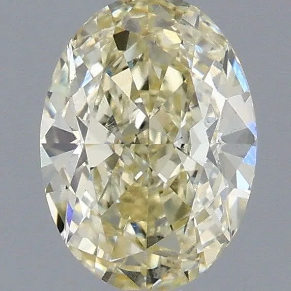 1.07ct OVAL Fancy Light Yellow VS1 Coloured Lab diamond