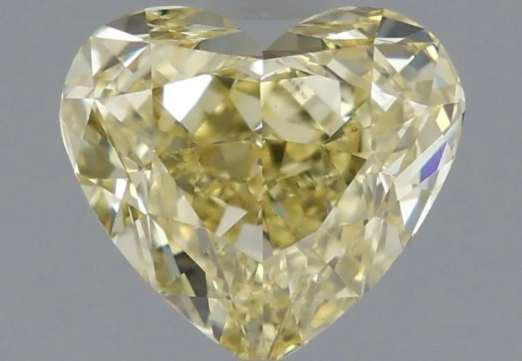 1.33ct HEART Fancy Intense Yellow VS1 Coloured Lab diamond